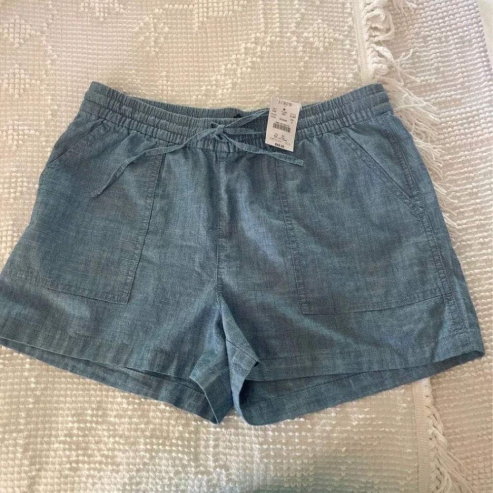 J.Crew Chambray Drawstring Short - Picture 2 of 3